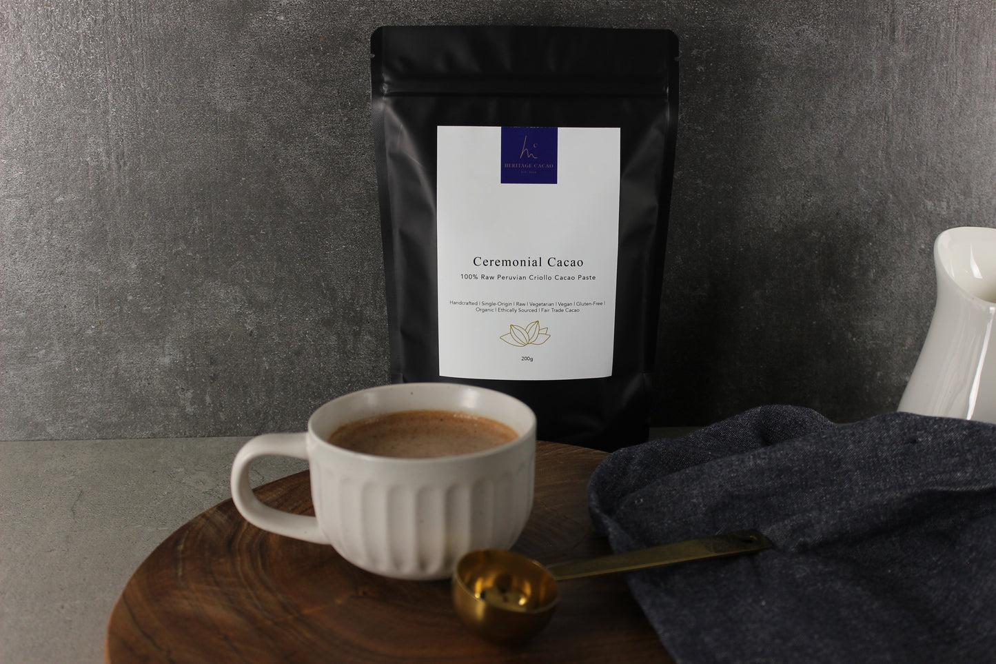 Ceremonial Cacao - 100% Raw Peruvian Criollo Cacao Paste 200g